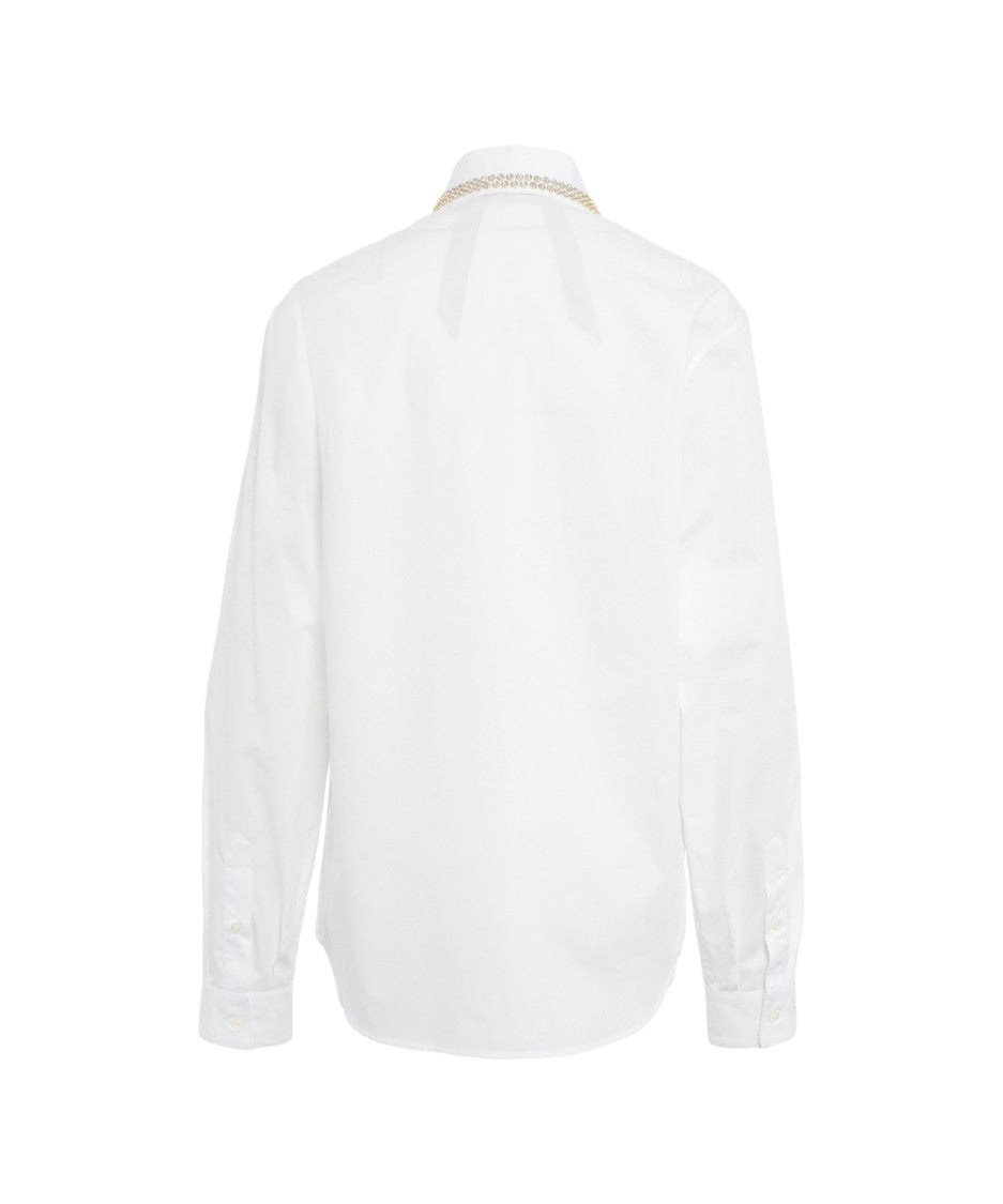 N°21 Embroidered Collar Blouse With Chest Pocket