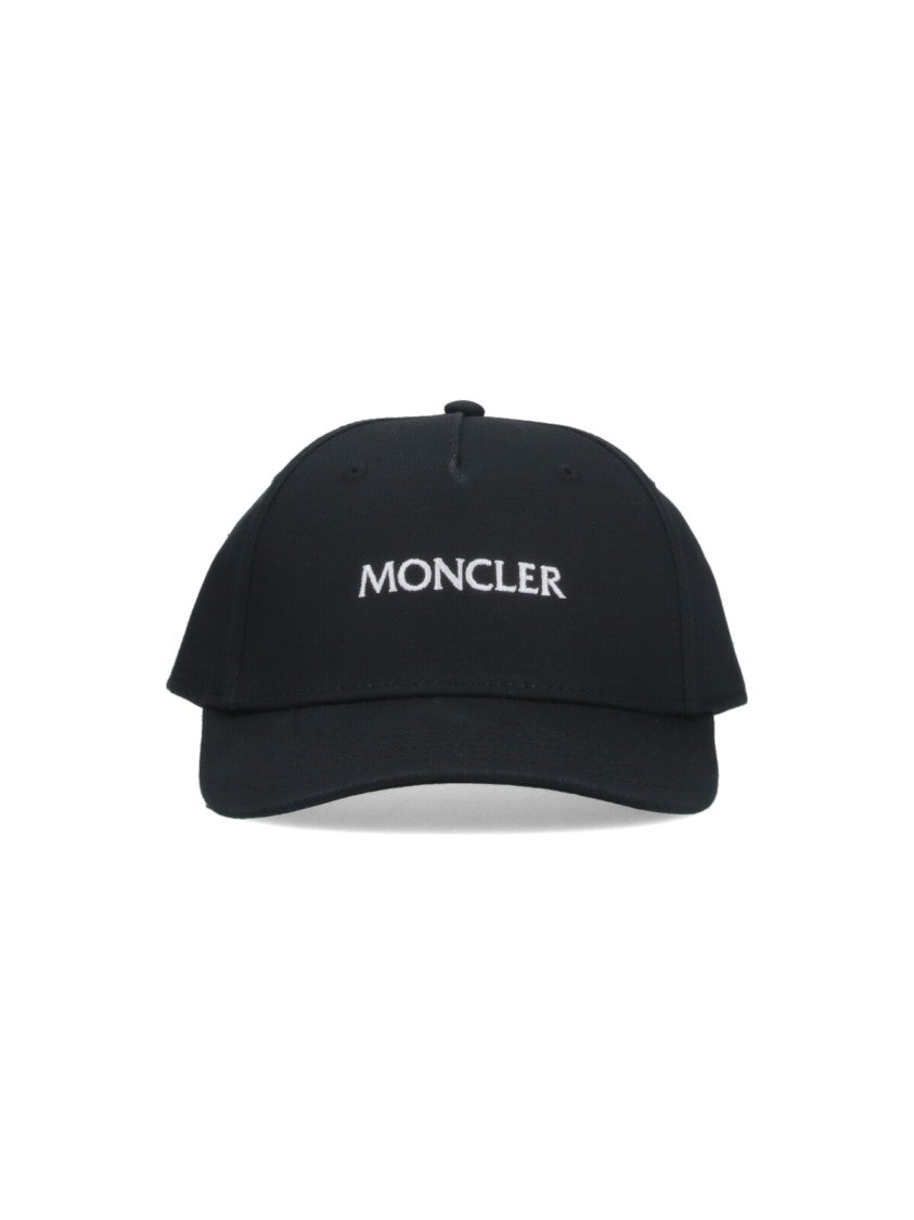 Moncler Curved Visor Baseball Cap With Contrasting Logo Embroidery