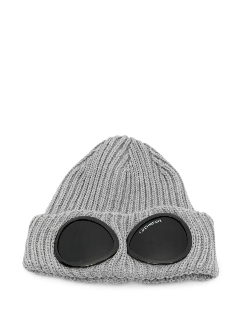 C.P. Company Goggle-Detail Wool Beanie Hat