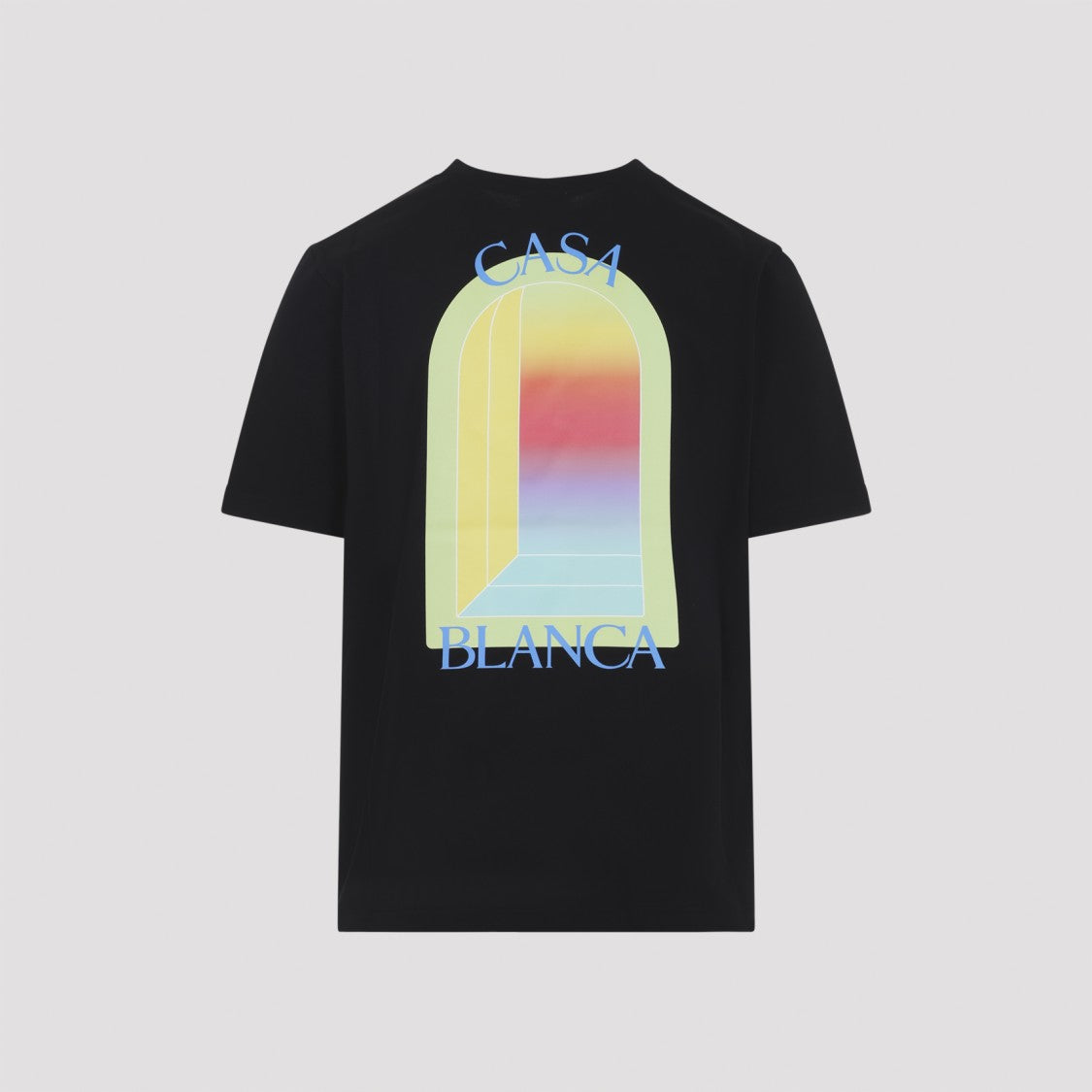 Casablanca Short-Sleeve Cotton T-Shirt With Arch Graphics