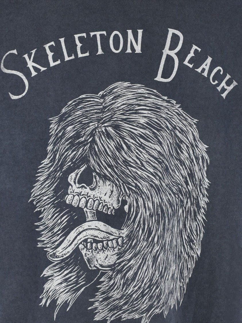 Gallery Dept. Black Skeleton Beach Graphic T-Shirt