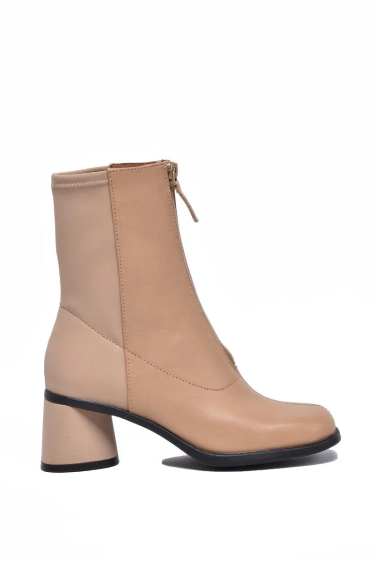 Camper Beige Leather Polyester Rubber Women's Ankle Boot