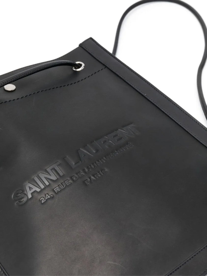 Saint Laurent Universite Logo Flat Crossbody Bag