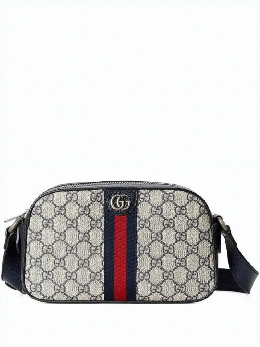 Gucci Rectangular Monogram Canvas Crossbody Bag