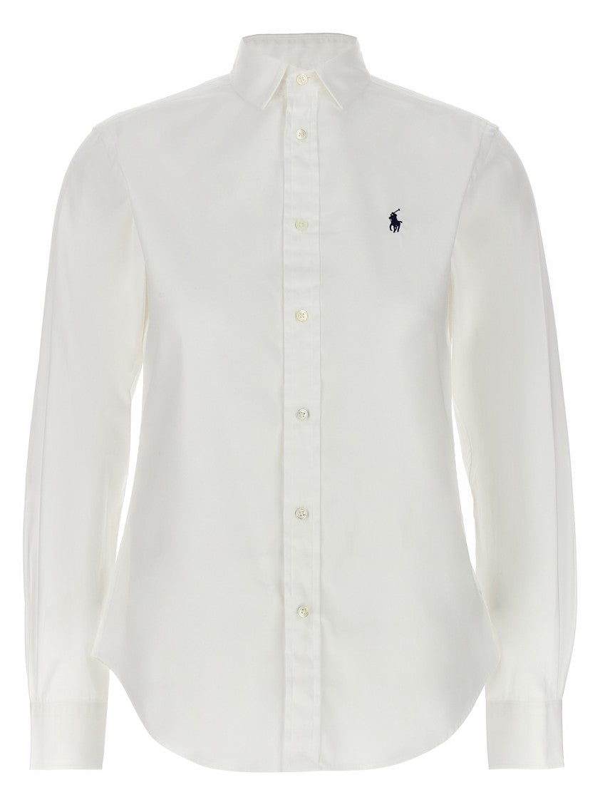 Polo Ralph Lauren Slim-Fit Cotton Poplin Shirt With Logo Embroidery
