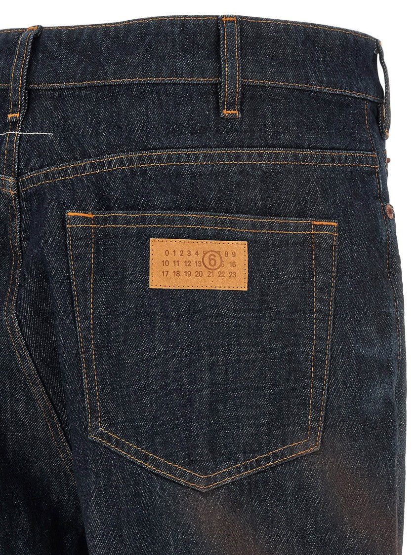 Mm6 By Maison Margiela High-Waist Straight Leg Jeans