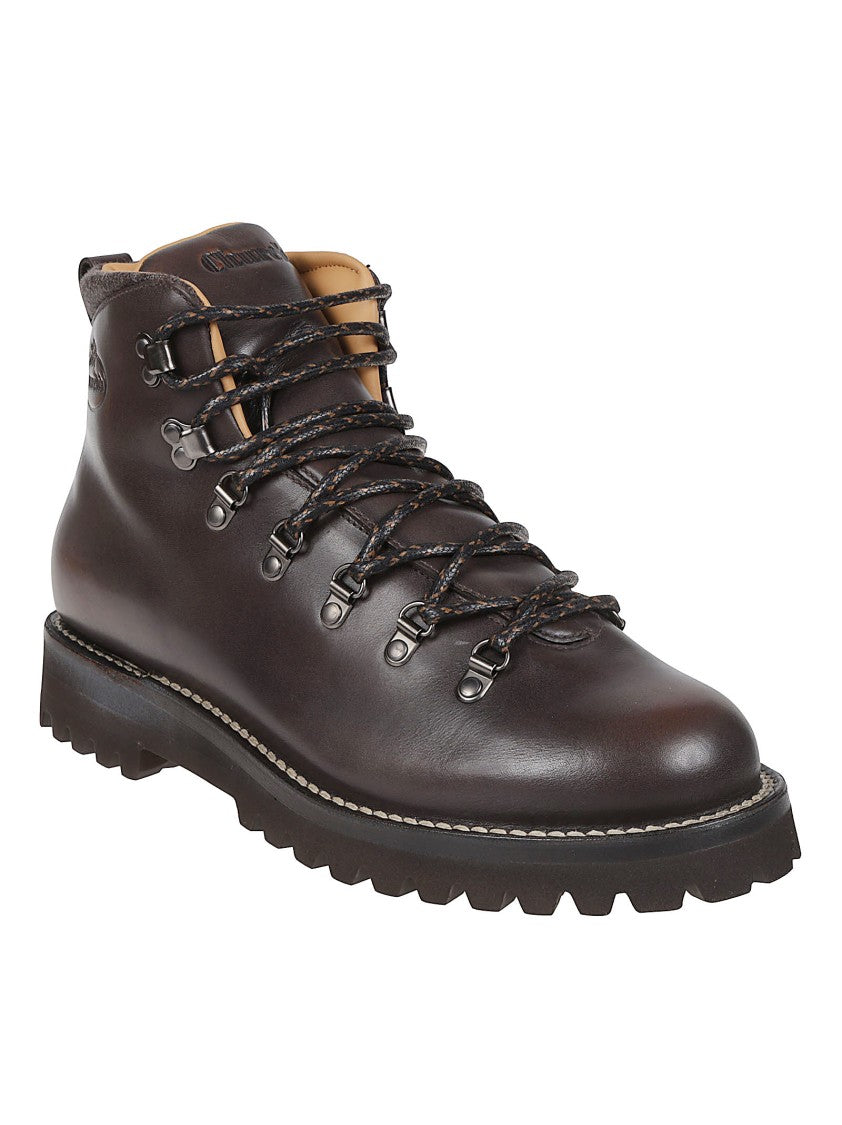Church's Poulton Brown Leather Lace-Up Boots
