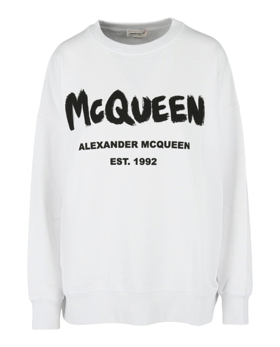 Alexander Mcqueen Printed Logo Sweatshirt