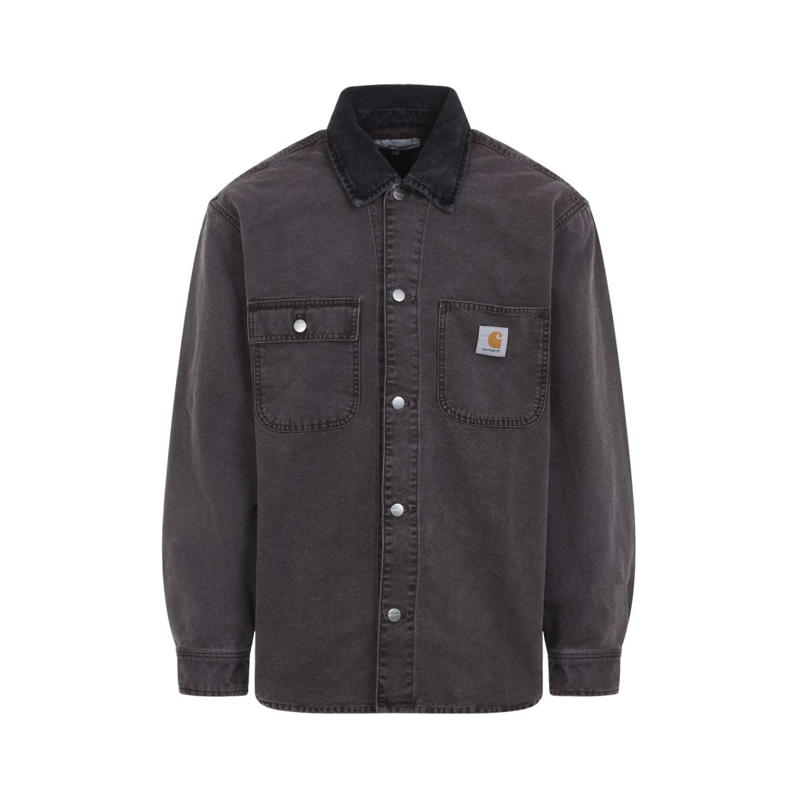 Carhartt Wip Mitch Shirt Black Cotton Jacket