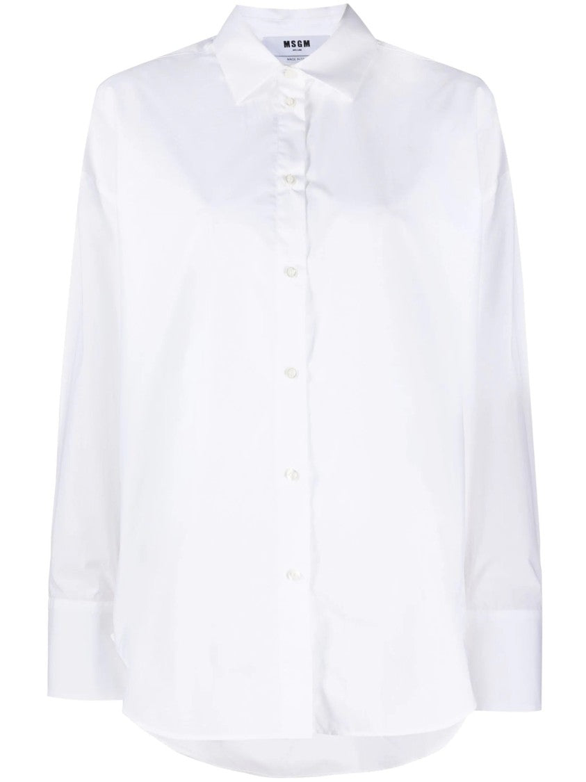 Msgm Classic Button-Down Long Sleeve Shirt
