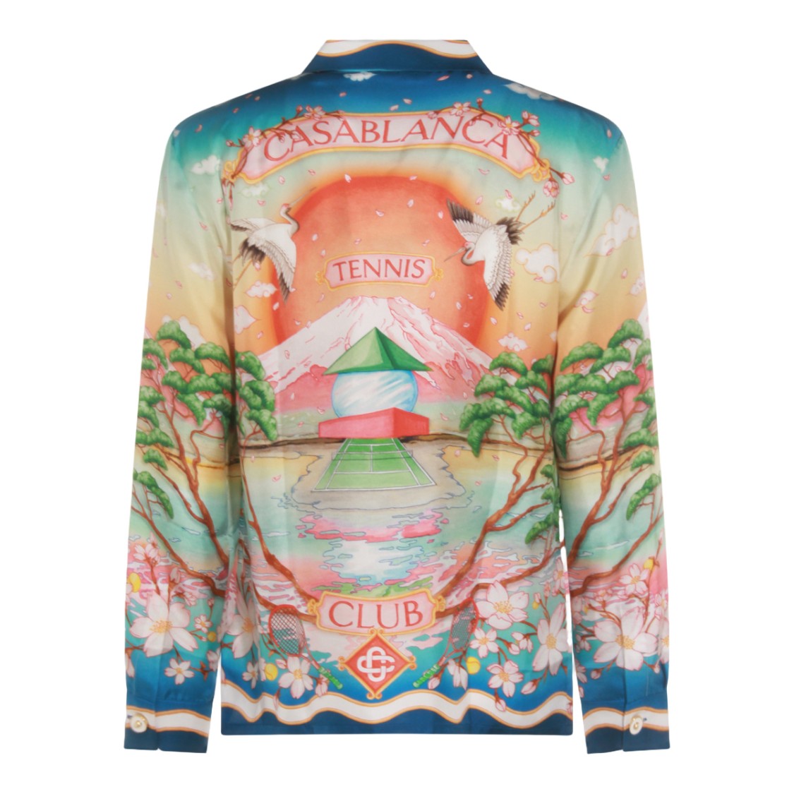 Casablanca Scenic Print Long Sleeve Shirt