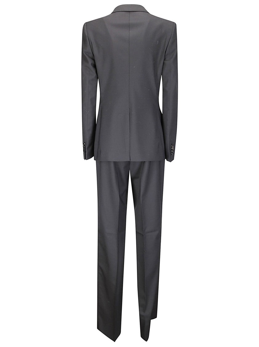 Tagliatore Double-Breasted Tailored Suit With Structured Blazer And Straight-Leg Trousers