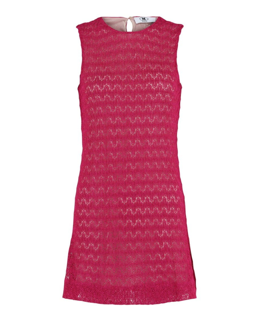 M Missoni Crochet Knit Mini Dress