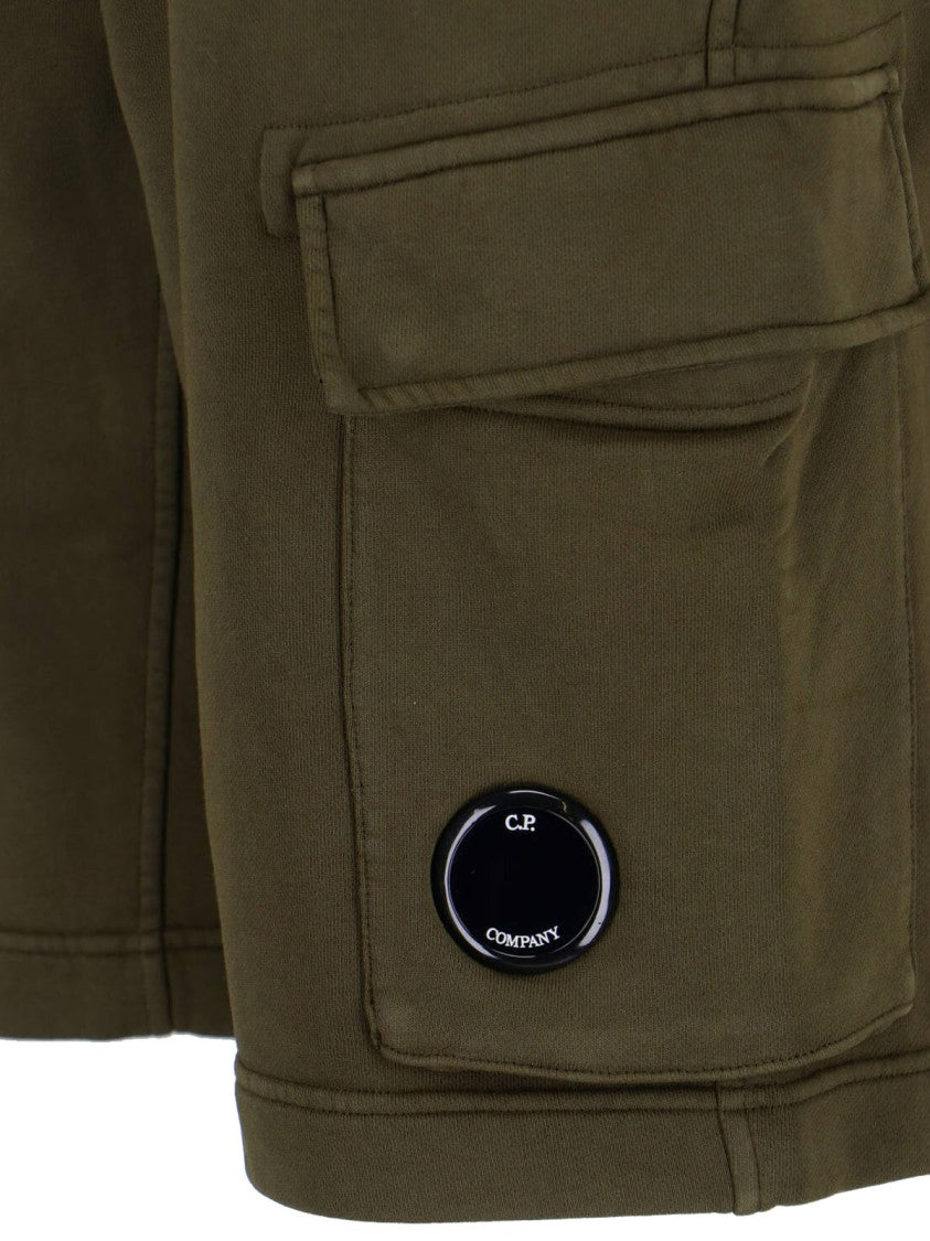 C.P. Company Straight-Leg Green Trousers With Minimalist Design