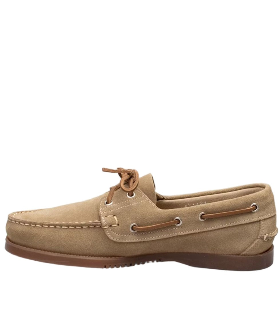 Paraboot Beige Barth Suede Loafers