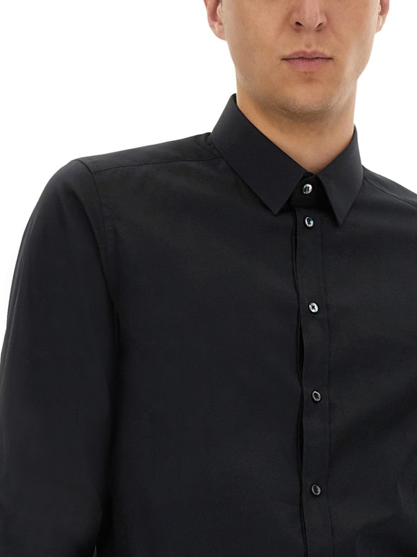 Dolce & Gabbana Slim Fit Cotton Shirt With Classic Collar