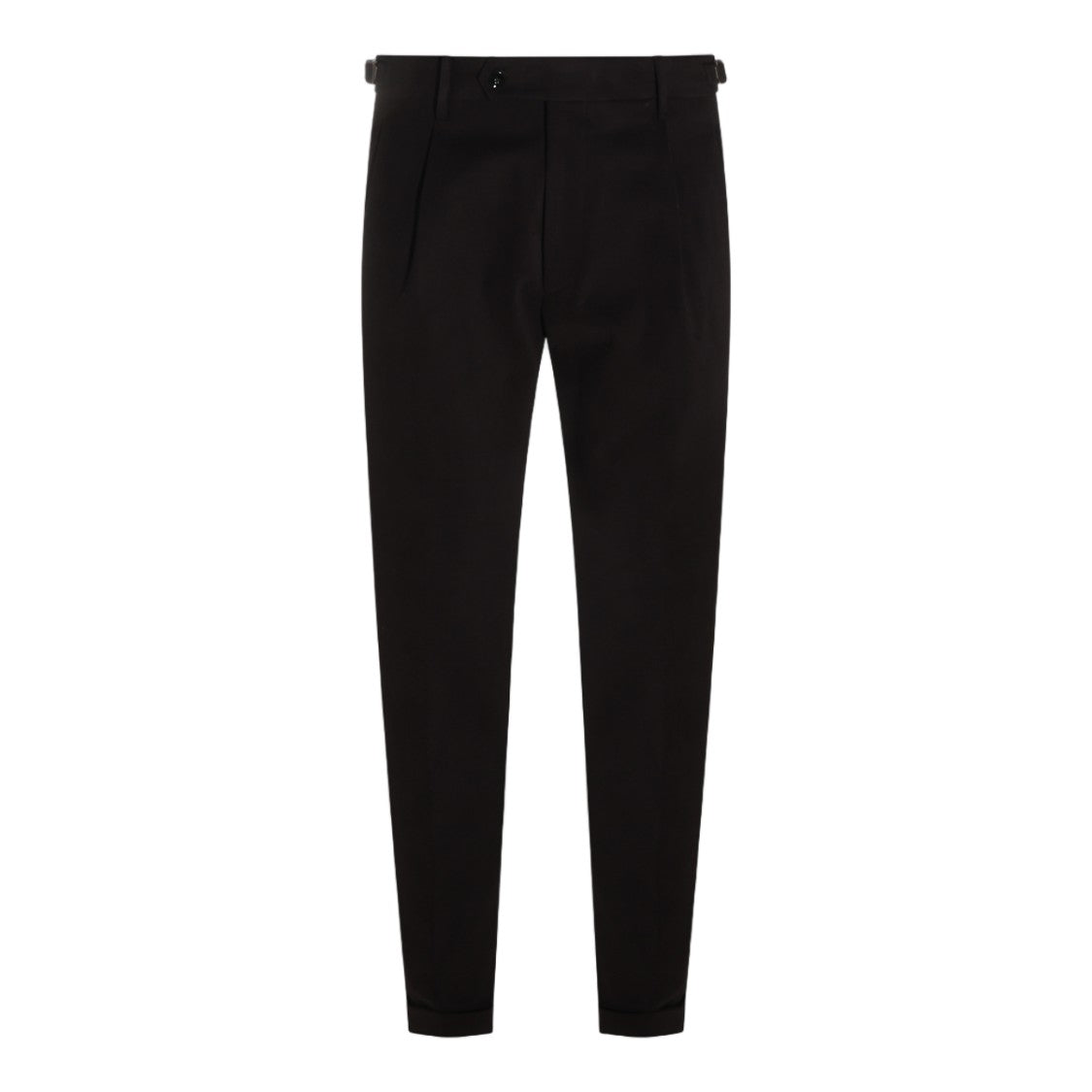 Berwich Black Slim-Fit Flat-Front Formal Pants