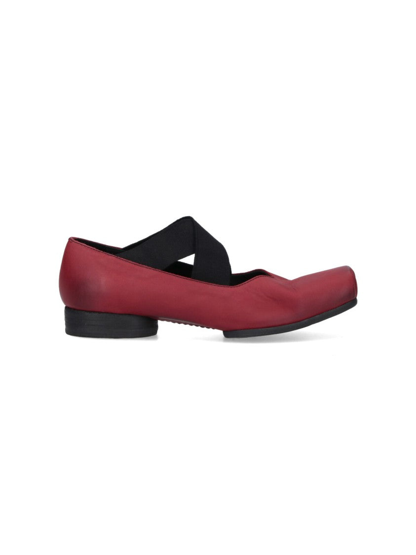 Uma Wang Heeled Ballerinas – Red