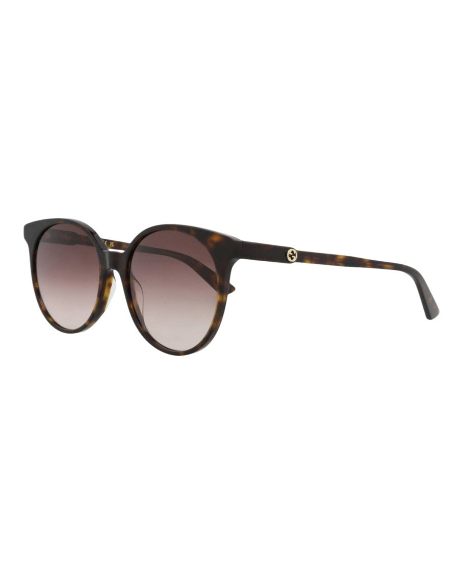 Gucci Round-Frame Acetate Sunglasses With Gradient Lenses
