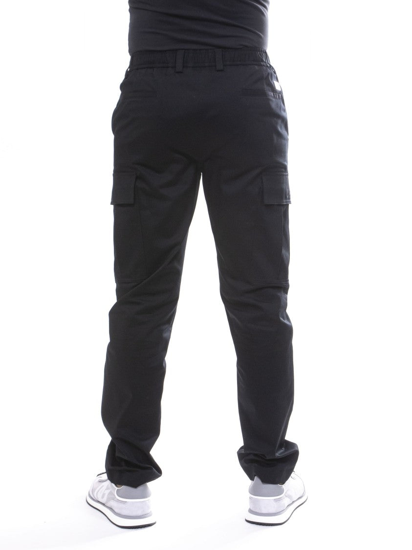 Dolce & Gabbana Black Structured Multi-Pocket Cargo Pants