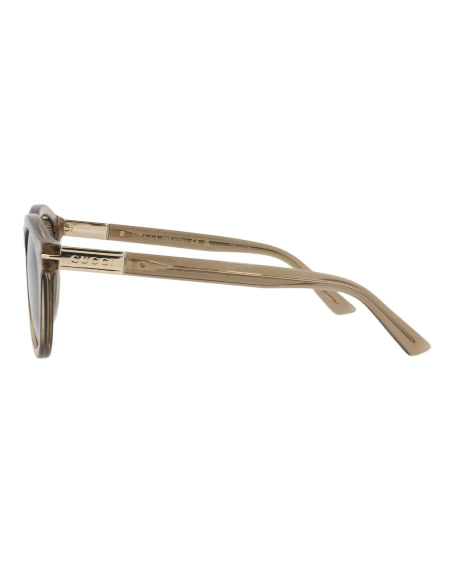 Gucci Round-Frame Recycled Acetate Sunglasses