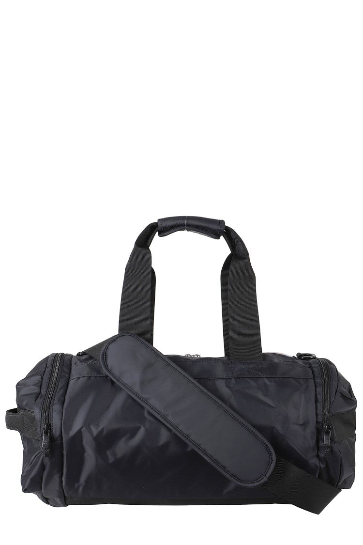 K-Way Black Mereville S Ribbon Handles Polyester Duffle Bag