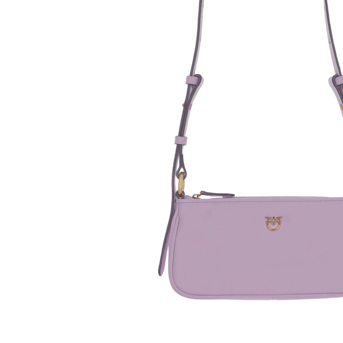 Pinko Half Moon Baguette Mini Leather Bag