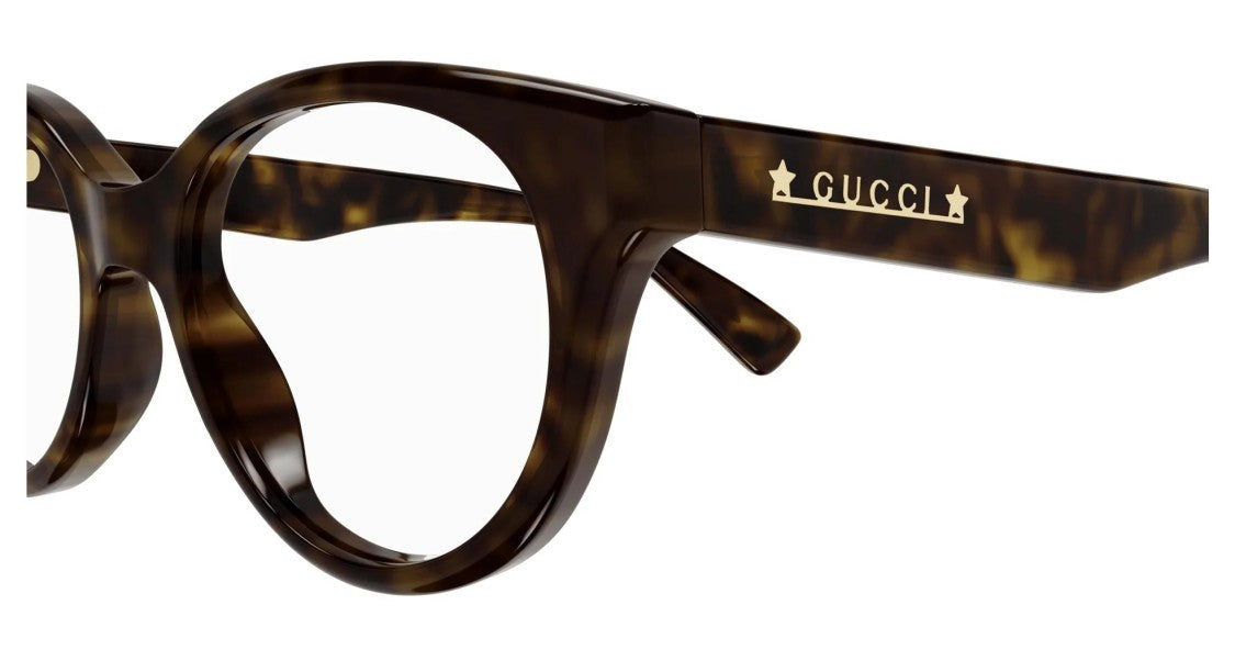 Gucci Eyeglasses Gucci Gg1590o 005 Havana Havana Transparent 52/18/140