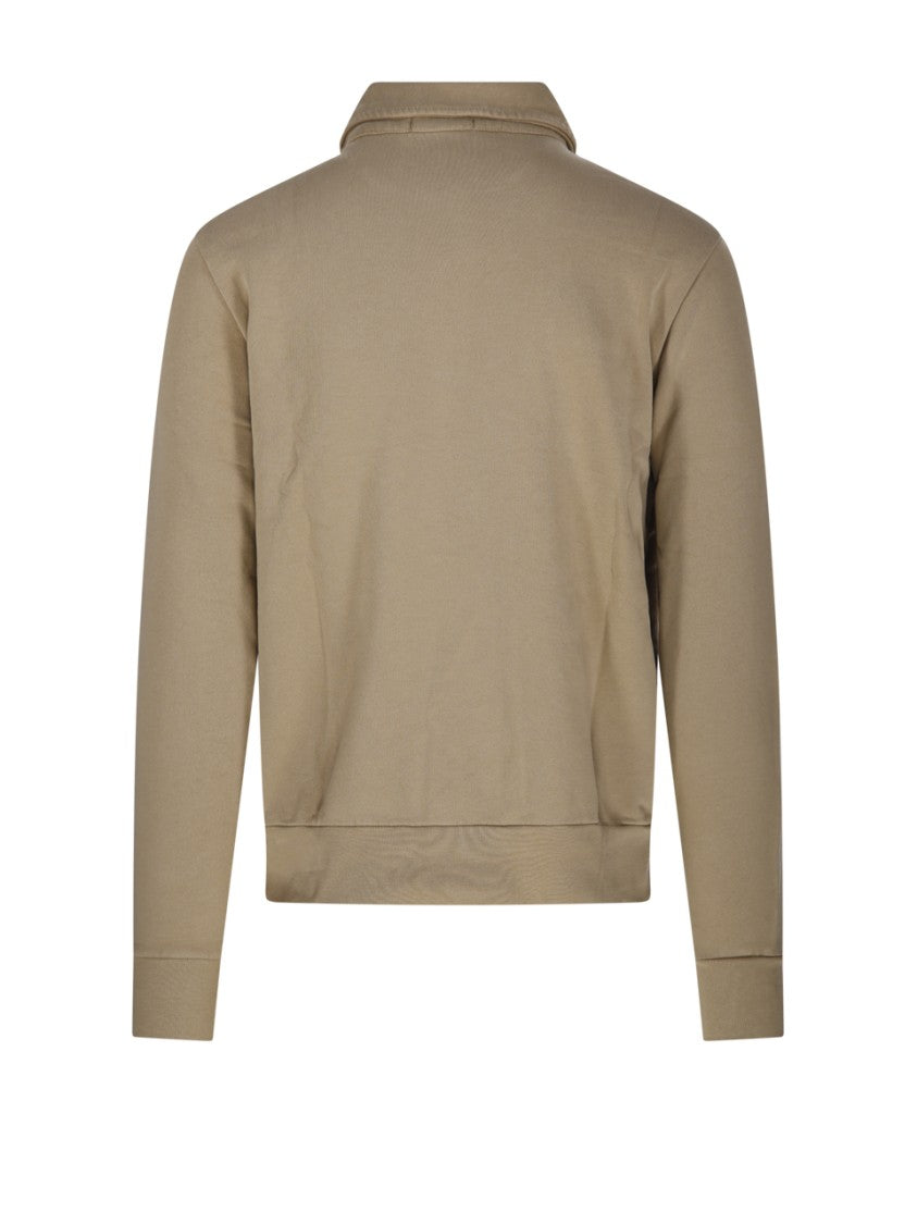 Polo Ralph Lauren Half-Zip Cotton Sweatshirt With Front Kangaroo Pocket