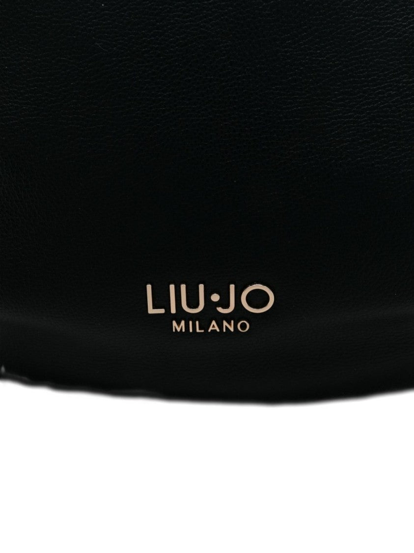 Liu Jo Polyurethane Shoulder Bag With Metallic Detailing
