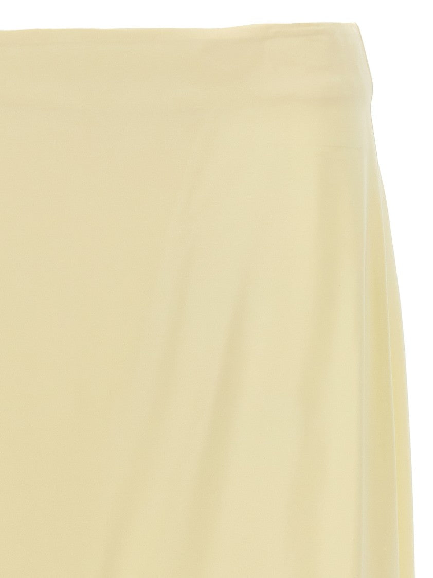 Jil Sander Satin Skirt With Side Slit