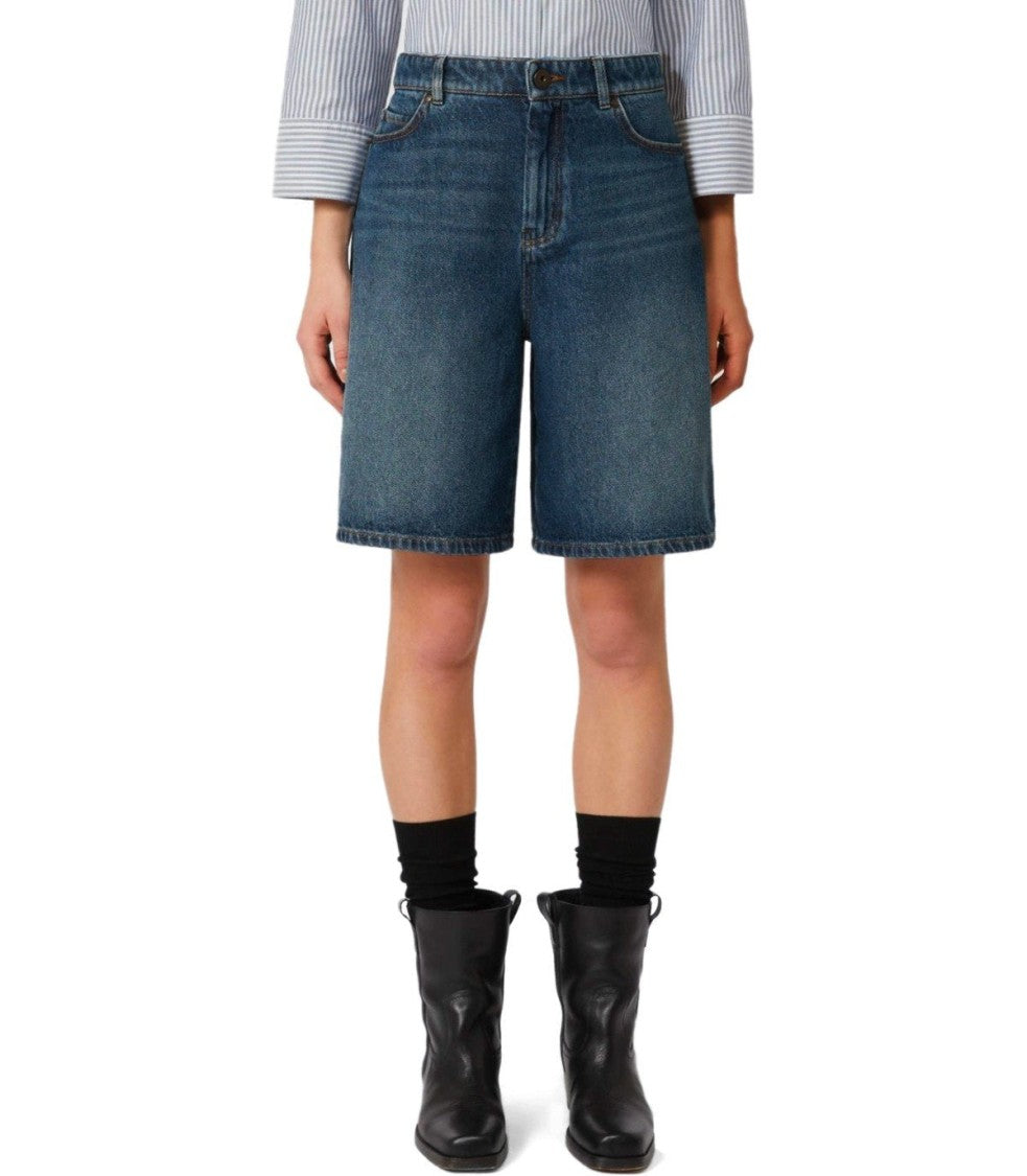 Max Mara Donnola Blue Bermuda Shorts