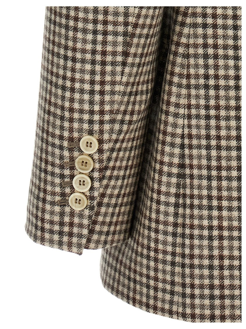 Brunello Cucinelli Check Monile Blazer