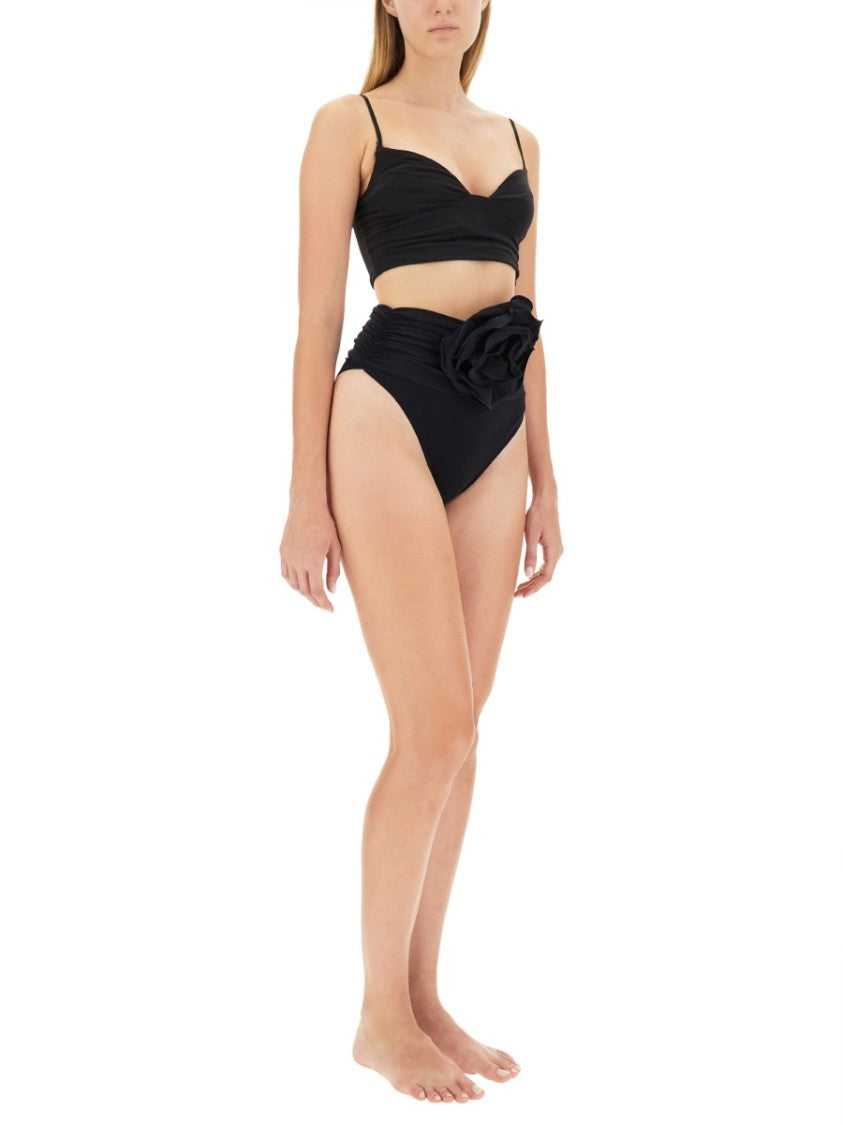 Magda Butrym Black High-Waisted Swimsuit Bottom