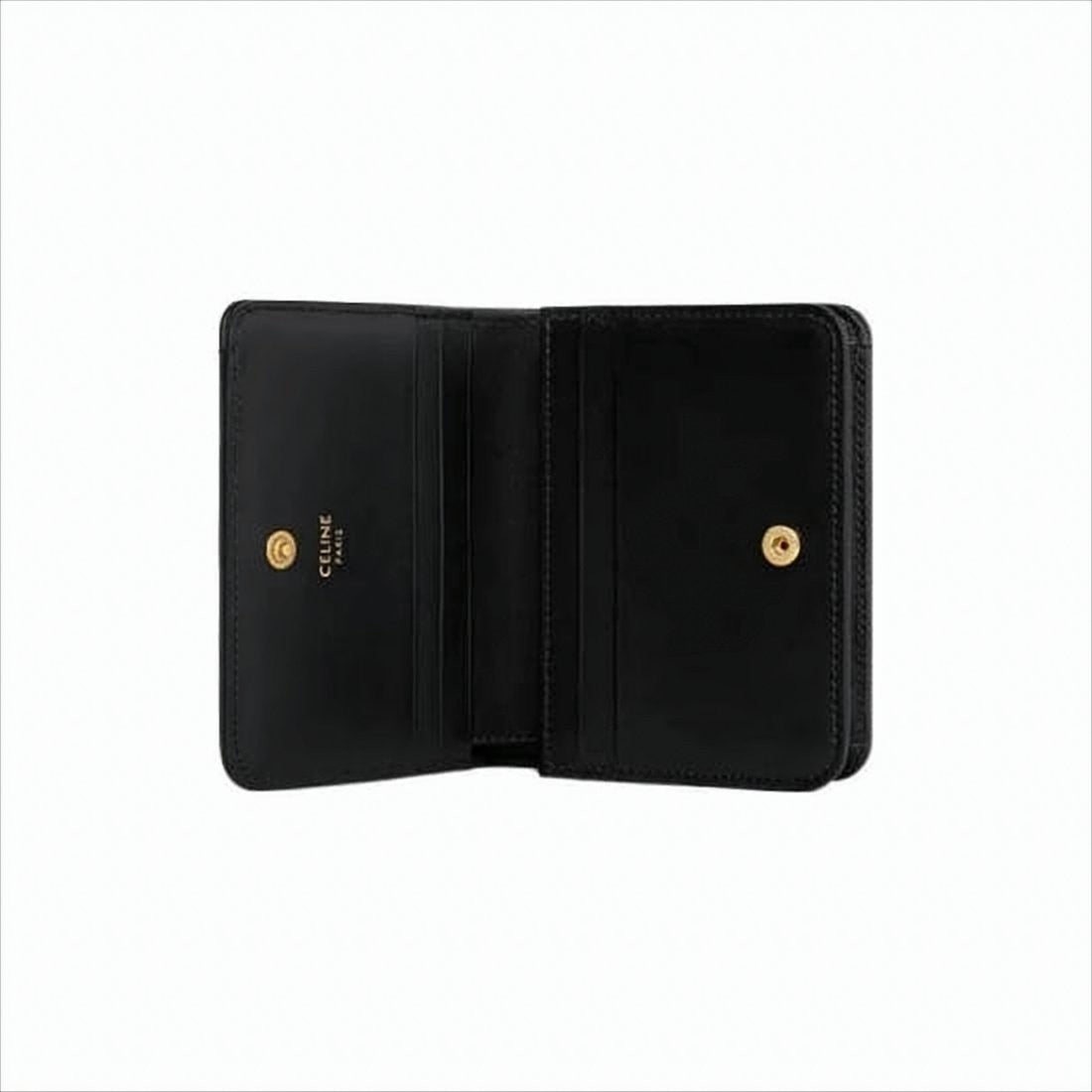 Celine Compact Black Calfskin Wallet