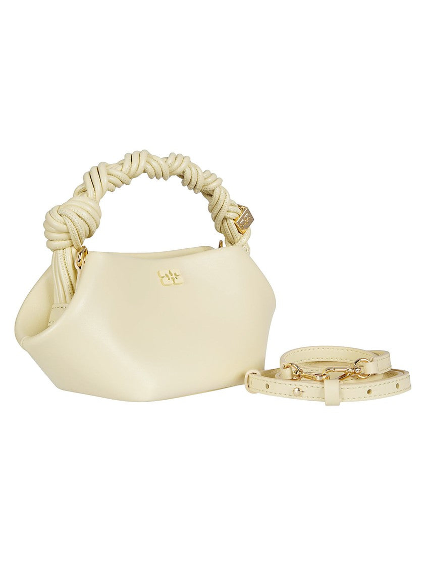 Ganni Mini Braided Handle Bou Bag In Vegan Leather