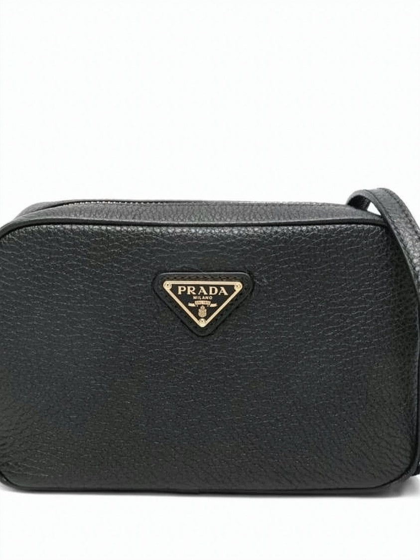 Prada Textured Calf Leather Mini Shoulder Bag