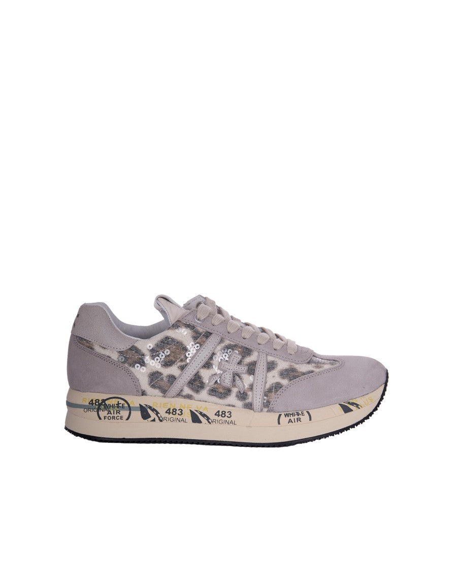 Premiata Lightweight Animal Print Sneakers