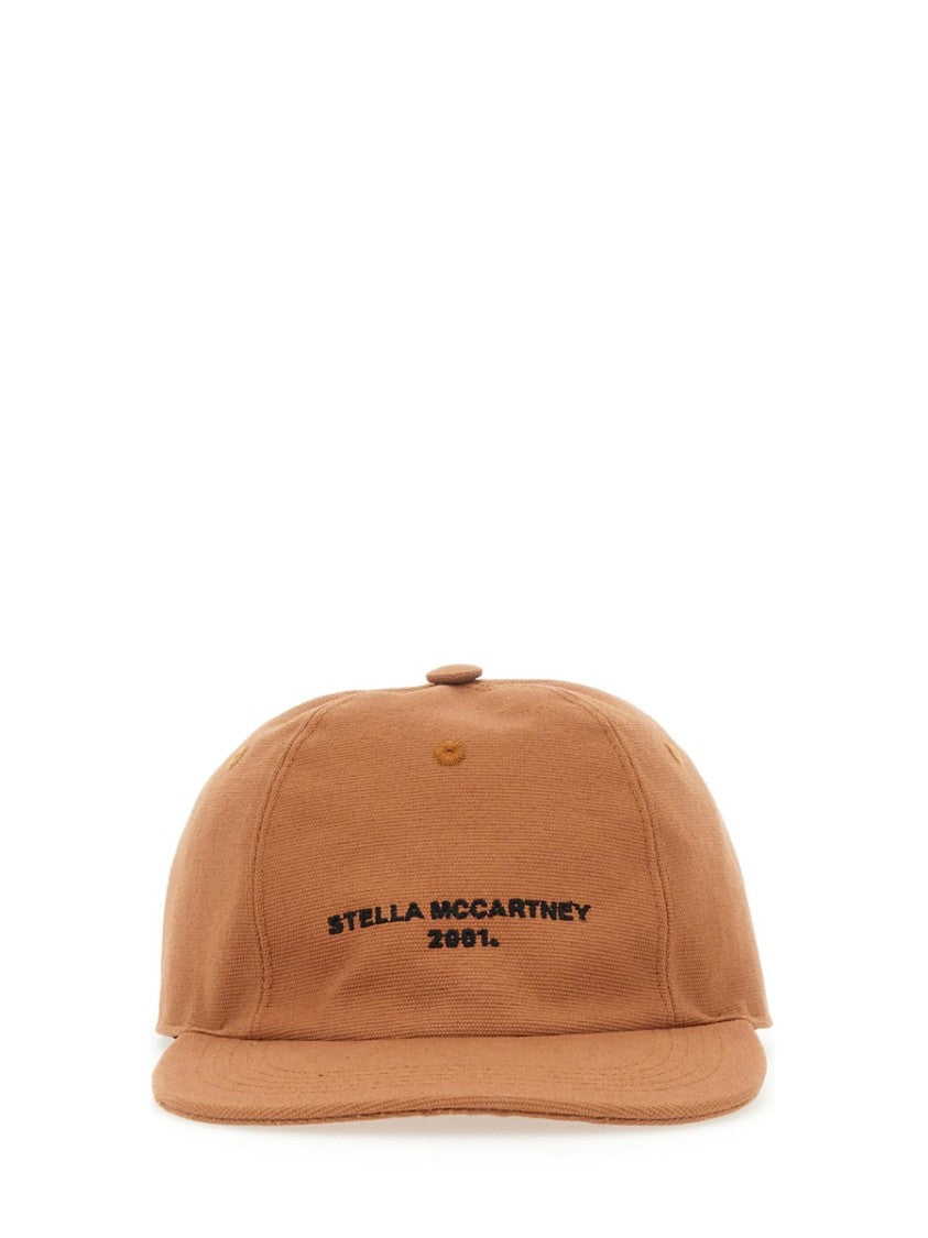 Stella Mccartney Structured Brown Baseball Cap