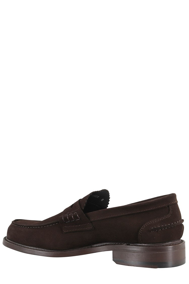 John Spencer Almond Toe Suede Moccasin Shoes