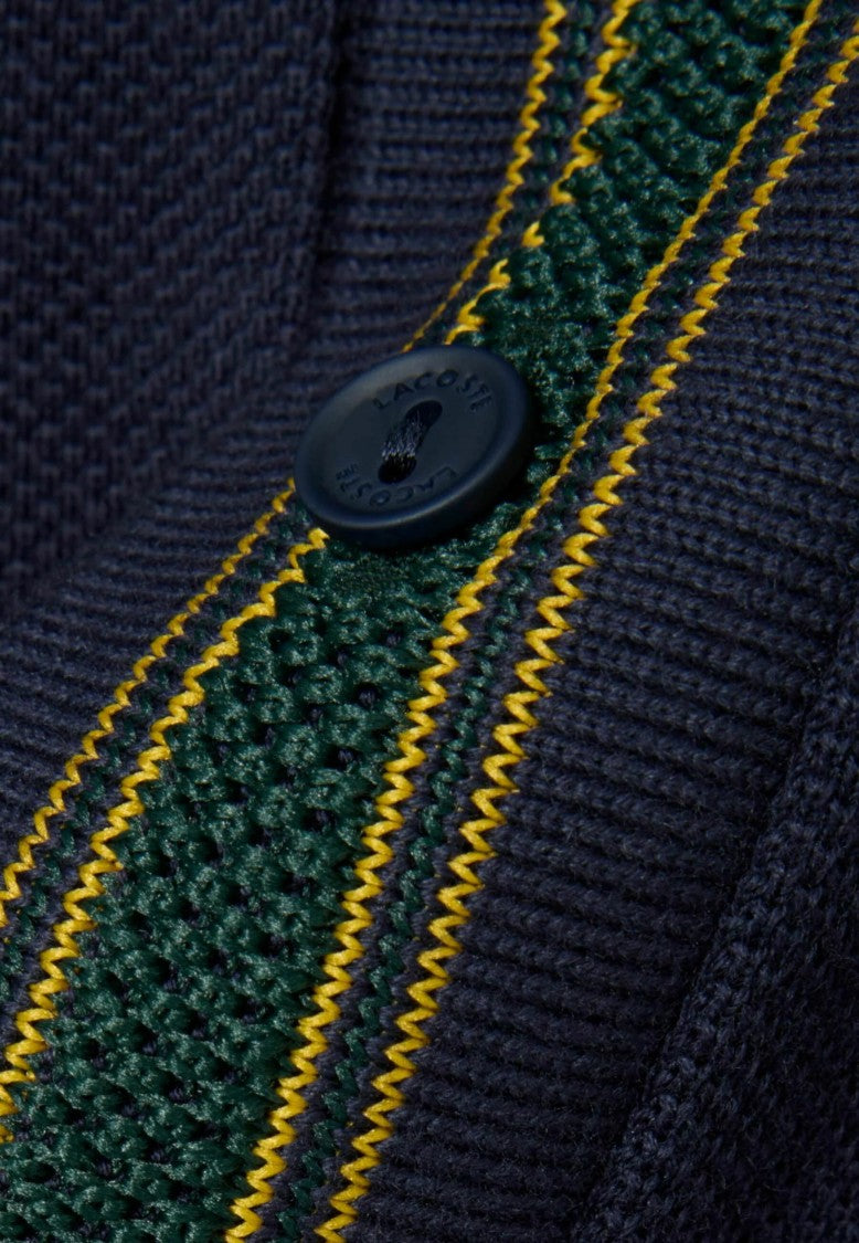 Lacoste Short-Sleeved Contrast-Collar Emblem Polo Shirt
