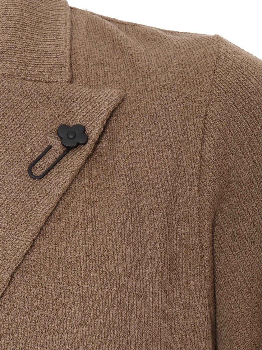 Lardini Double-Breasted Textured Men's Jacket