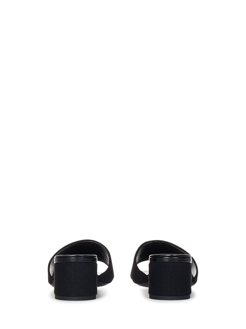 Givenchy 45Mm Heel Black Sandals