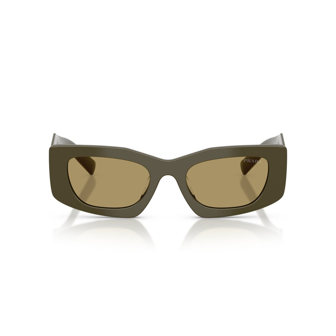 Prada 0Pr D03sd Rectangular Olive Sunglasses