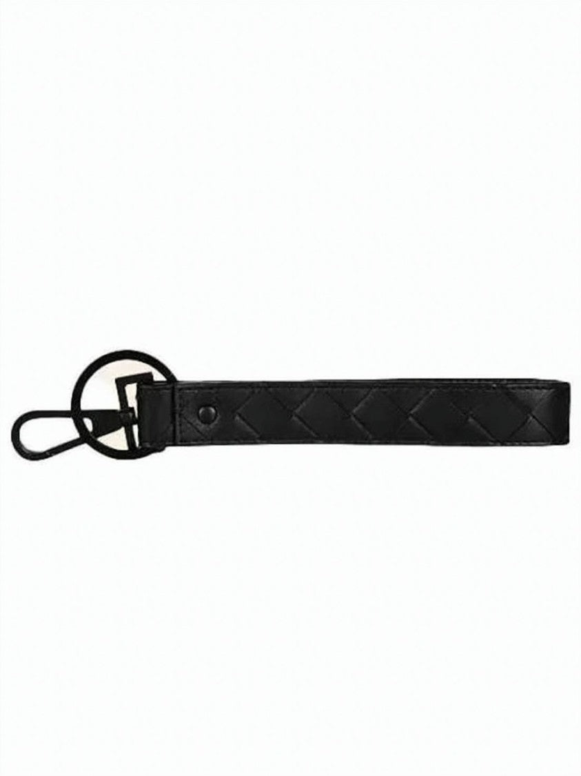 Bottega Veneta Woven Texture Keyring With Clasp