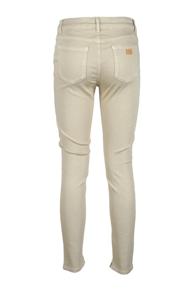 Nenette Beige Slim Shaping Jeans