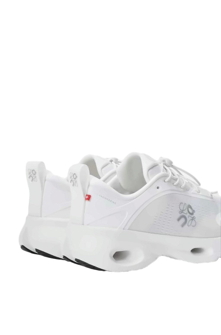 Loewe Sleek White Sneakers With Cut-Out Rubber Sole