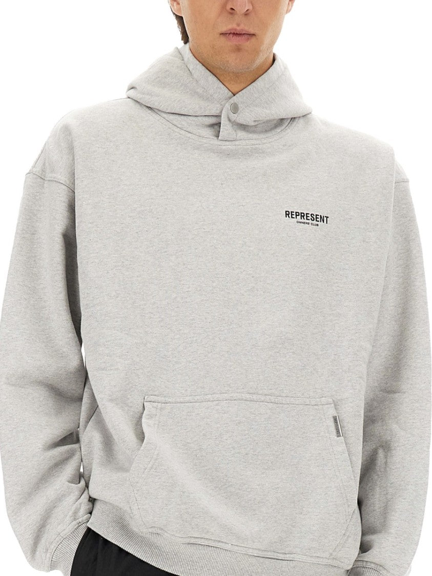 Represent High Neck Snap Button Hoodie
