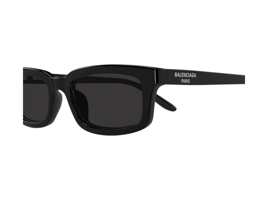 Balenciaga Bb0526s Glossy Acetate Rectangular Sunglasses