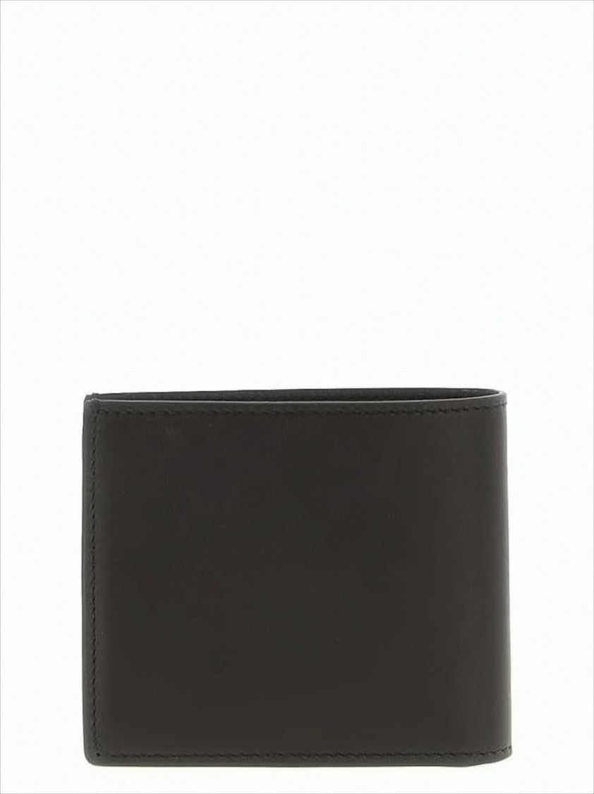 Brunello Cucinelli Sleek Black Bifold Wallet With Embossed Detailing